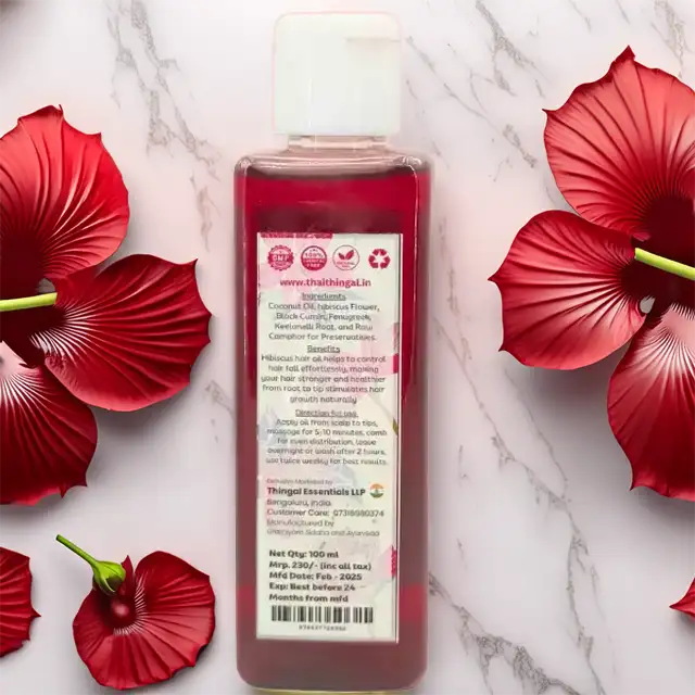 Hibiscus Herbal Hair Oil - secondary