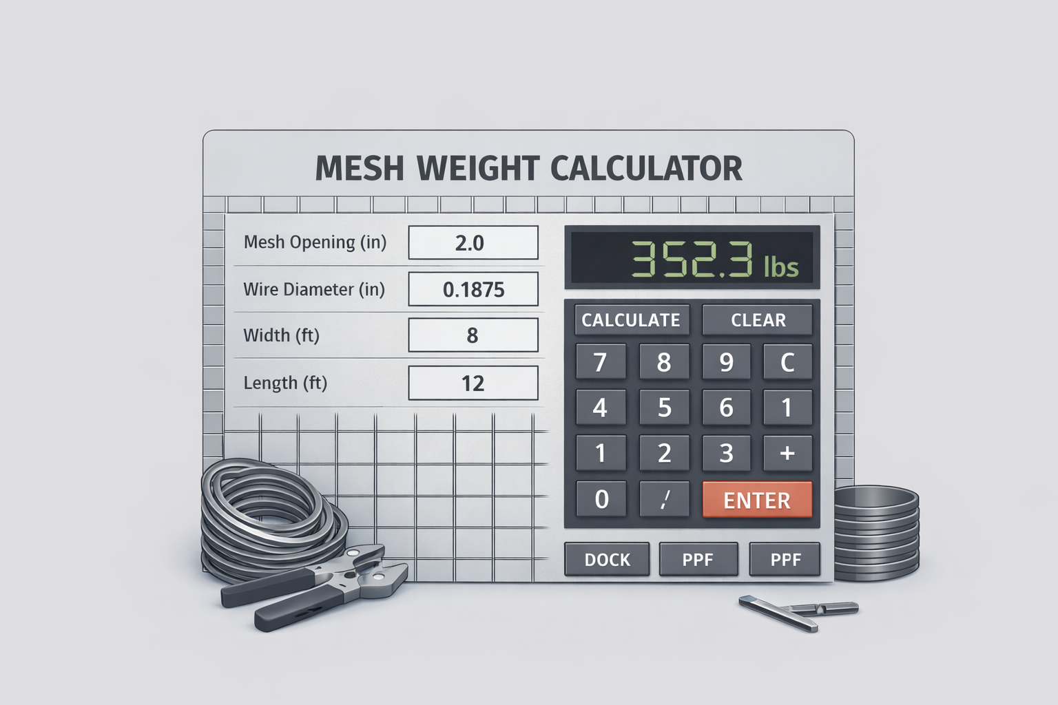 Mesh Weight Calculator