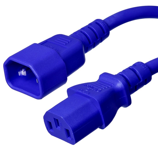 C13 - C14 Power Cord – Blue
