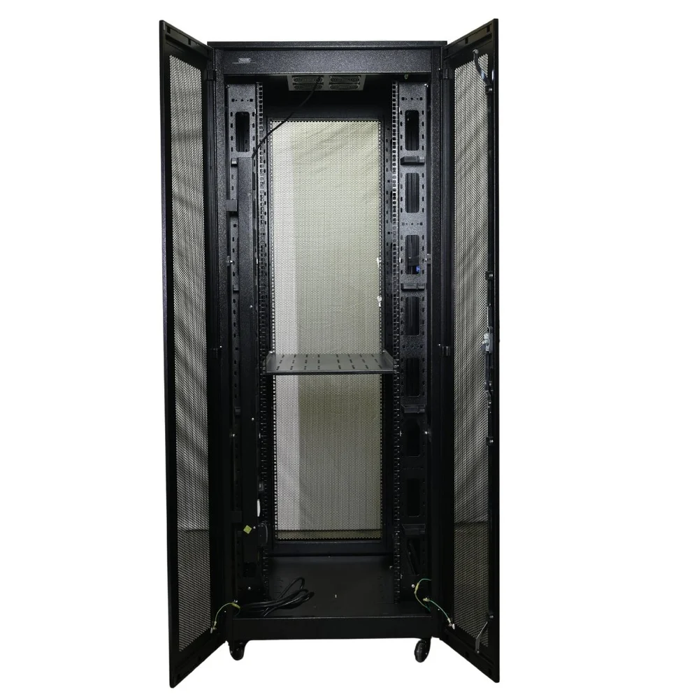 Schneider President Cyber Rack 36U 800Wx 1000D Mm With Front Perforated & Rear Spilt Door view 2