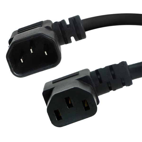 C14 Left Angle to C13 Left Angle Power Cords
