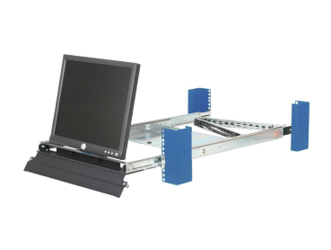2U Shallow Sliding Rackmount Monitor Shelf