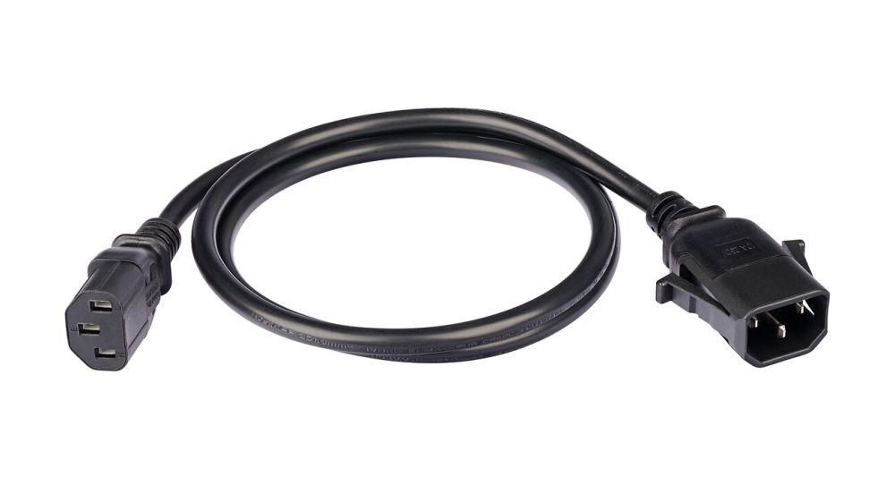 C14 to C13 Secure Lock Power Cord – IEC 60320