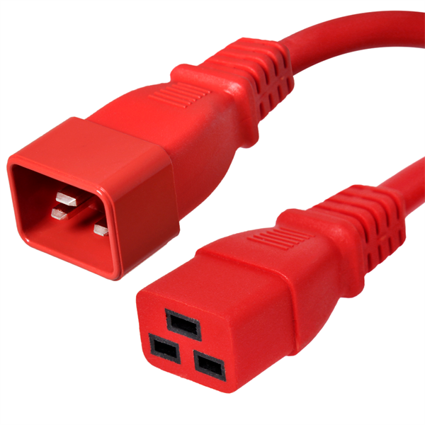 C19 - C20 Power Cord - Red