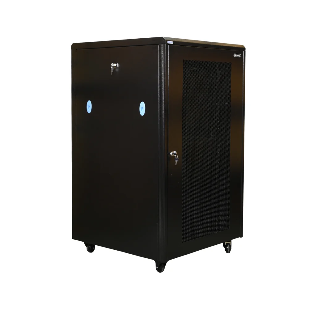 Schneider President Cyber Rack 24U 600W 800D With Front Perforated & Rear Spilt Door view 2