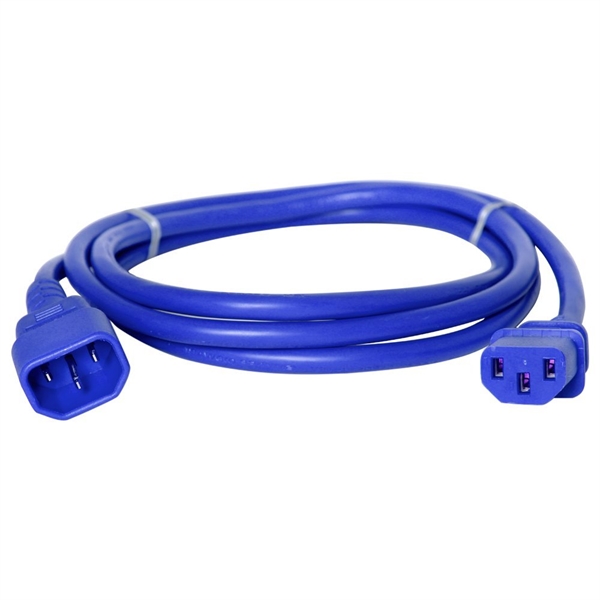 C13 - C14 Power Cord – Blue view 2