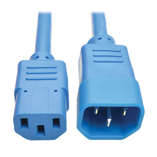 C13 - C14 Power Cord – Blue view 3