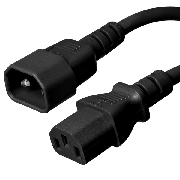 C13 - C14 Power Cord – Black