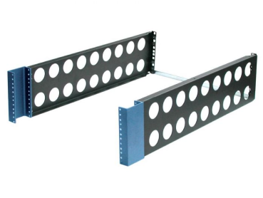 4U Flush Mount Conversion Bracket 2-Pack (26in Deep) with 2U Adapter Brackets 4-Pack (2 bends, 0.59in Deep)