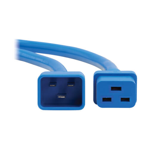 C19 - C20 Power Cord - Blue view 3