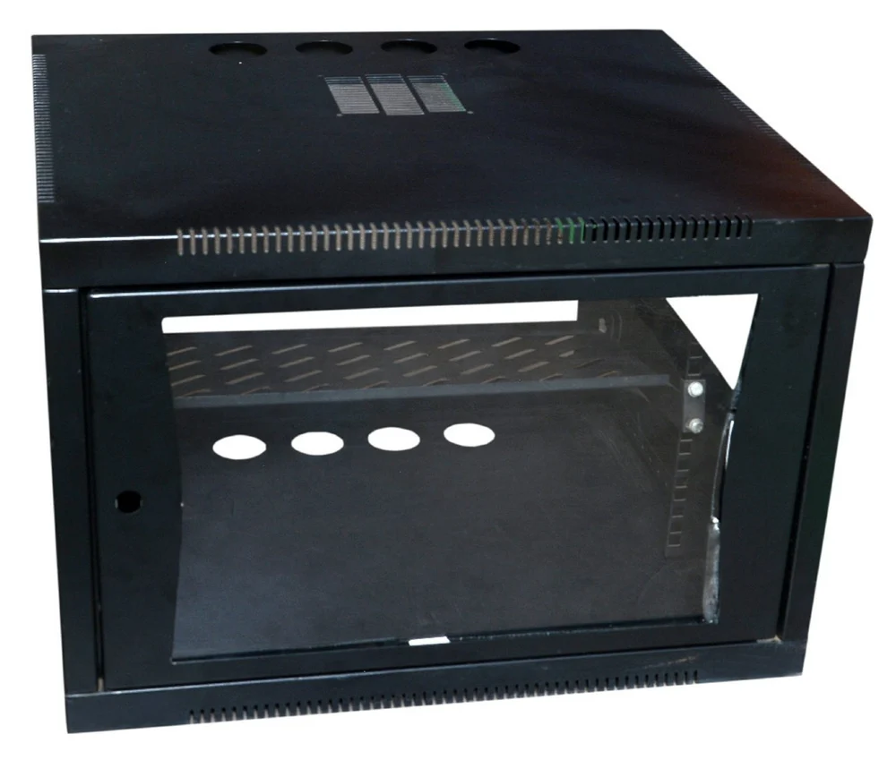 Wall Mount Black Cabinets (4U,6U,9U) view 2