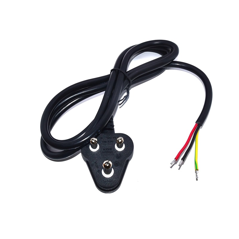 3 PIN INDIAN PLUG WITH FREE END