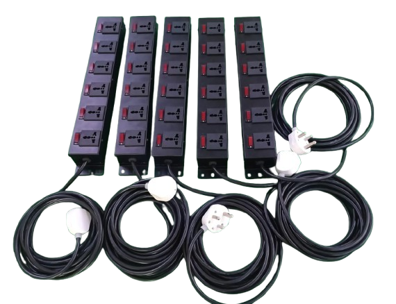 Power Strip PDU 6 Socket - 5AMP+15AMP,Individual Switches