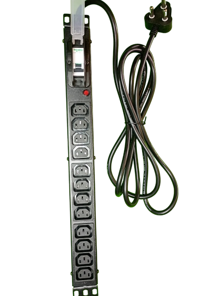 12 Socket IEC C13 Rack Mount PDU | 16A | MCB view 2