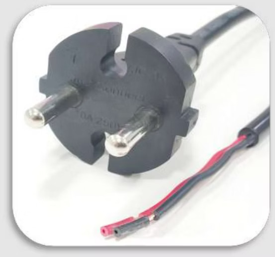 2 Pin European Plug with Free End – VDE Approved Cable